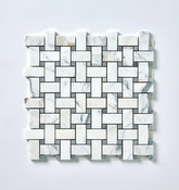 Calacatta Grigio Basketweave Mosaic Honed-1sqft